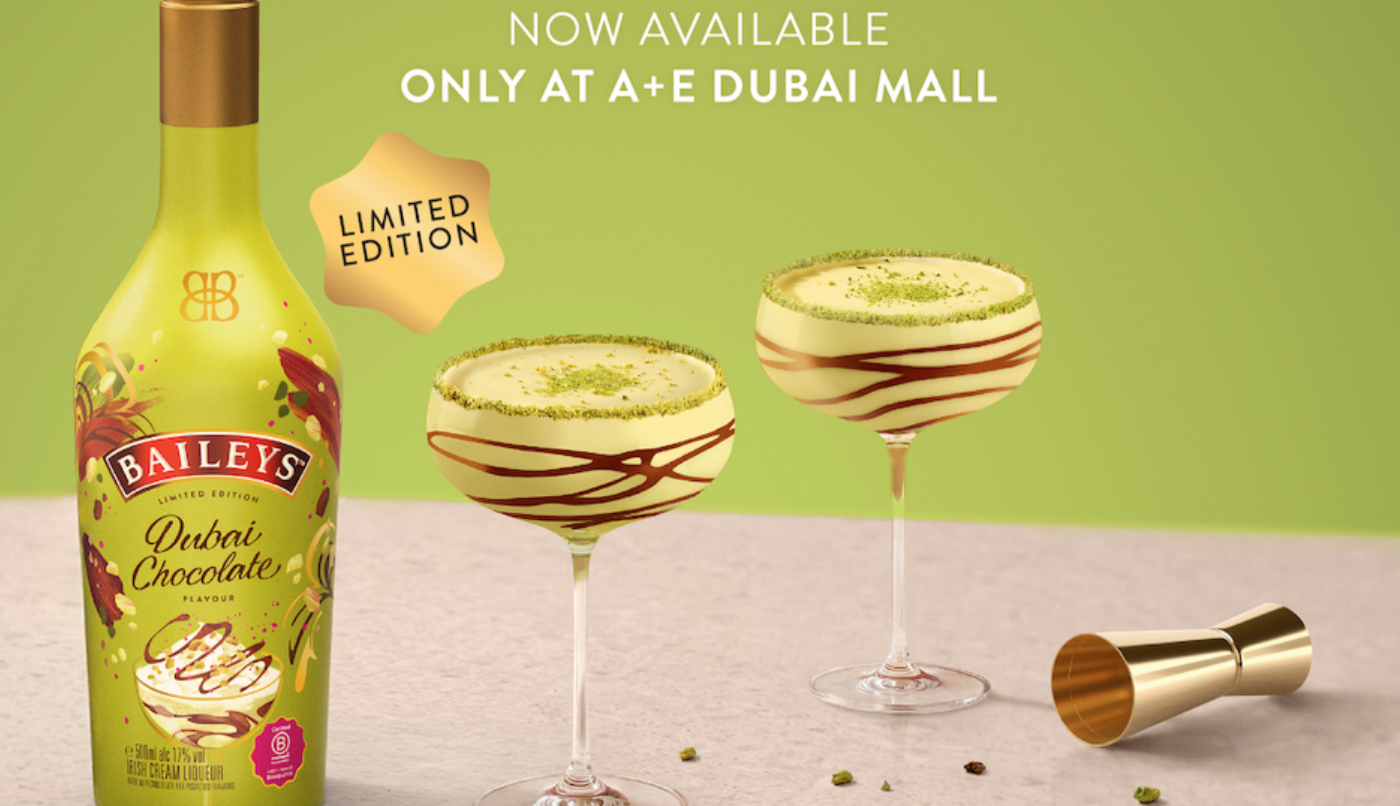 Baileys Dubai Chocolate flavour has officially landed in Dubai