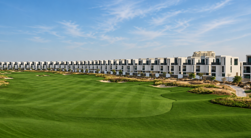 A new 18-hole golf course has just opened in Dubai