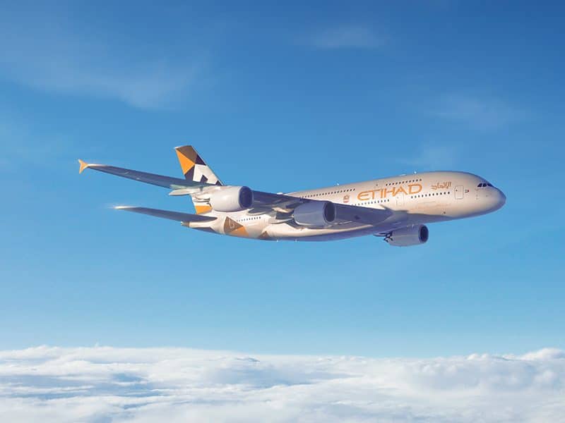 Etihad is offering 20% off flights in a huge global sale