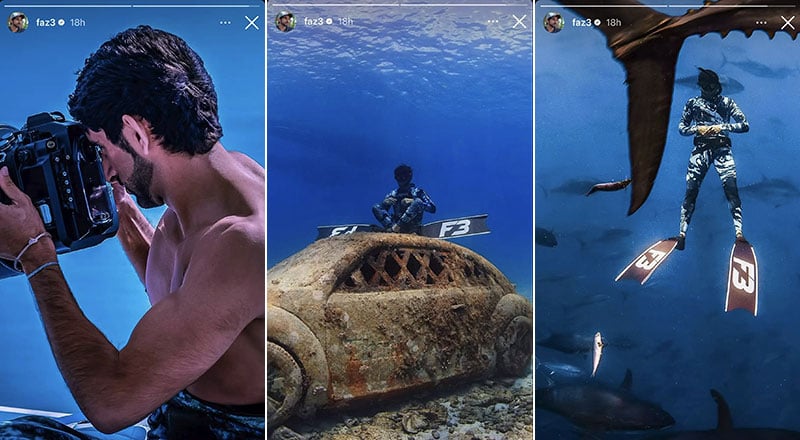 In pics: Sheikh Hamdan shares photos of ocean adventures