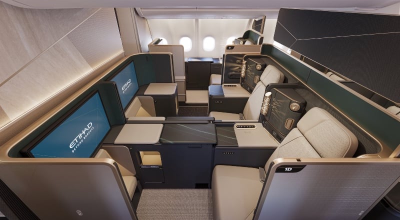 Etihad Airways unveils stunning new A330 cabins